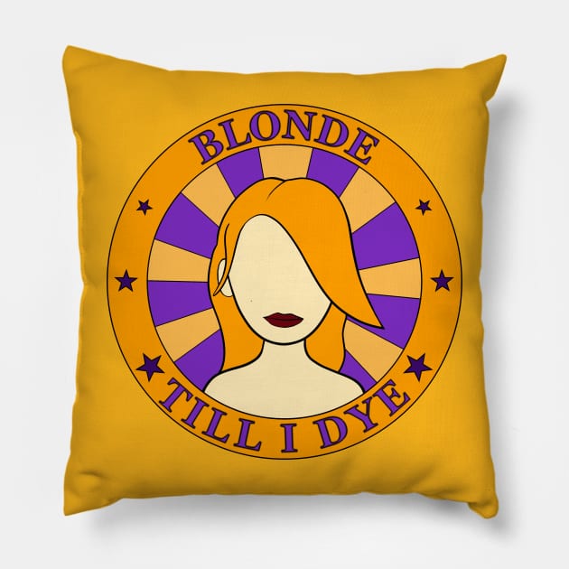 Blonde Ash Light Hair Color Style Barber For Women Girl Pillow by PrintingJack