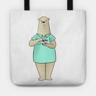 polar tea time Tote