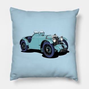 MG C-Type vintage car Pillow