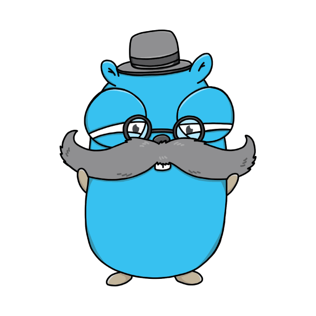 Posh Mustached Gopher by MariaNinfa