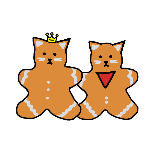 Gingerbread Merthur Cats by QuinnOliver