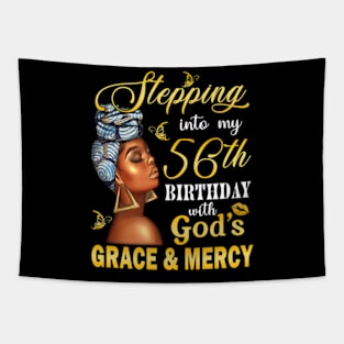 Stepping Into My 56th Birthday With God's Grace & Mercy Bday Tapestry