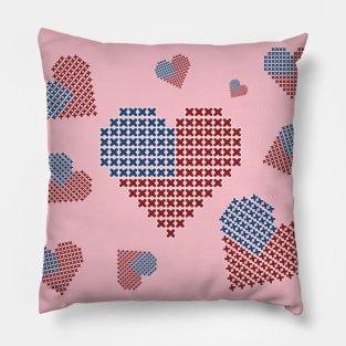 I Love USA In My Heart Pillow