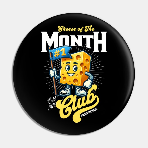 Cheese of the Month Club Pin by MedleyDesigns67