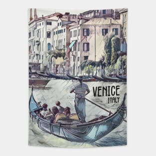 Venice Italy Vintage style poster Tapestry