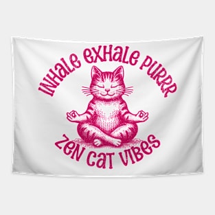 Meditation Cat Tapestry