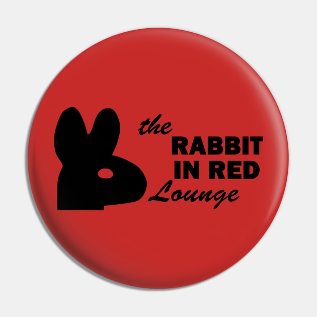 The Rabbit In Red Lounge Pin by CultTees