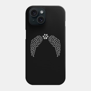 Angel wings made of paws Phone Case