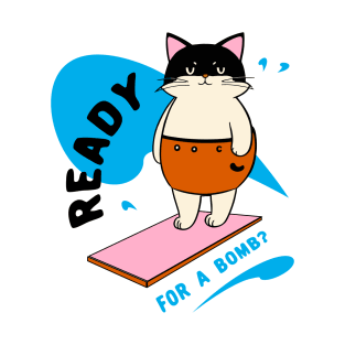 chubby pool cat T-Shirt