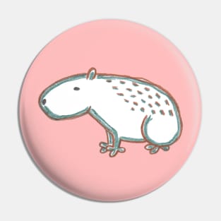 Facing Left Capybara Pin