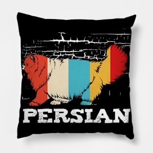 Persian Cat - Retro Style Cat Vintage Kitty Pillow