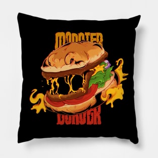 Monster Burger Pillow