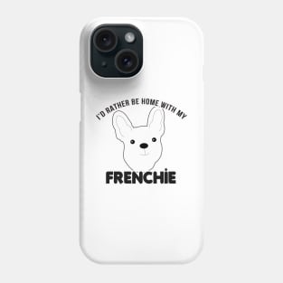 FRENCHIE French Bulldog Pattern in Blue Fun Frenchies Paw Prints and Bone Print Phone Case