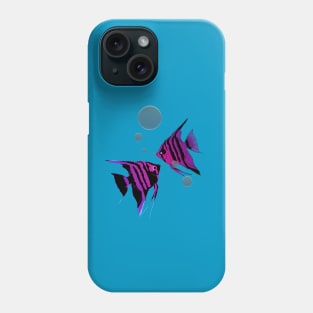 Neon Angelfish Phone Case