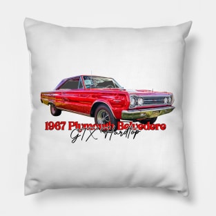 1967 Plymouth Belvedere GTX Hardtop Pillow