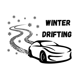 winter car drift white snow T-Shirt