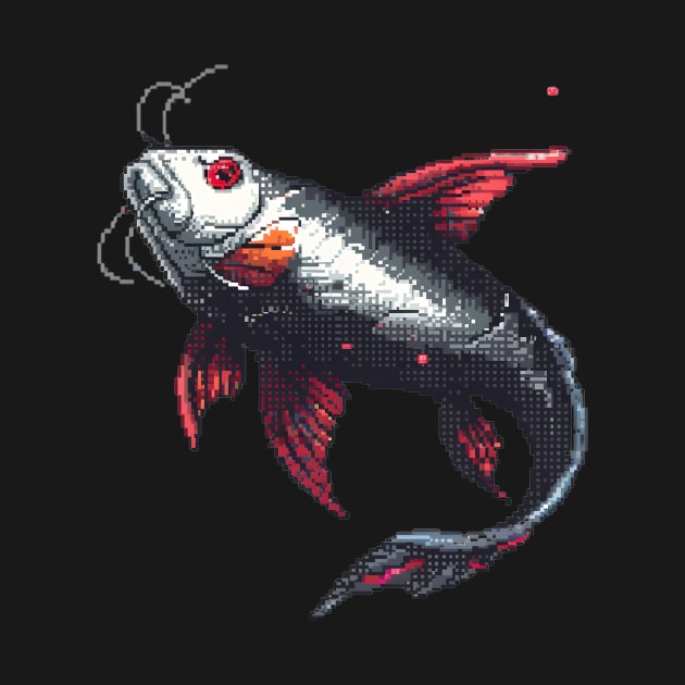 Catfish in Pixel Form by Animal Sphere