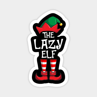 Lazy Elf Matching Family Christmas Magnet