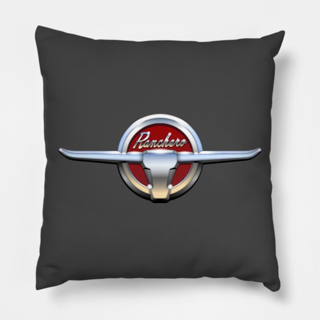 Ranchero Talegate Emblem Pillow by BriteDesign