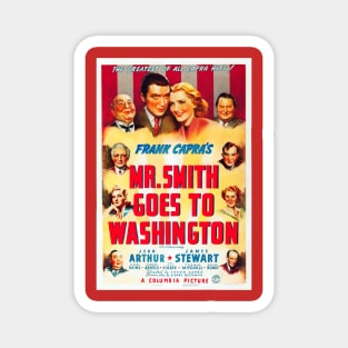 Restored Reproduction of Mr. Smith Goes To Washington Movie Poster - 1939 Magnet