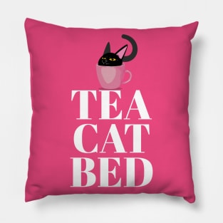 Tea Cat Bed Pillow