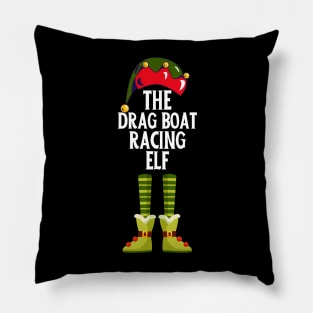 The Drag Boat Racing Elf Christmas Speed Boating Water Sports Funny Xmas Holiday Pillow