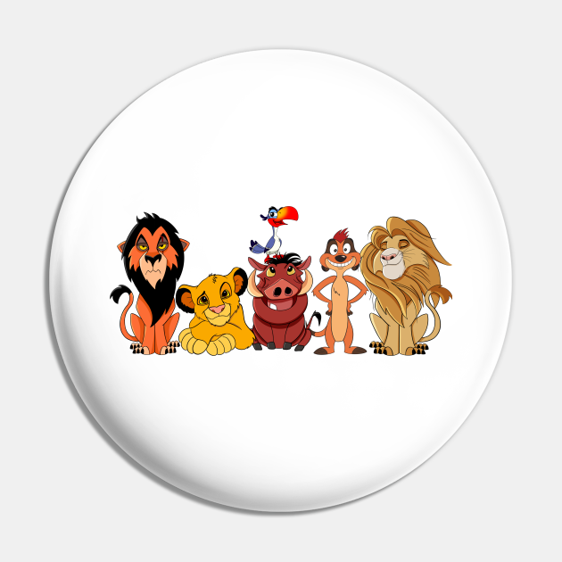 Cute set The Lion King character, Timone and Pumba, Simba, Mofasa - The Lion King Fans - Pin | TeePublic Cute set The Lion King character, Timone and Pumba, Simba, Mofasa - The Lion King Fans - Pin | TeePublic
