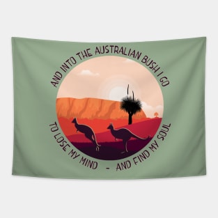 The Australian Outback, Aussie Bush Shirt, Australian Souvenir Tapestry