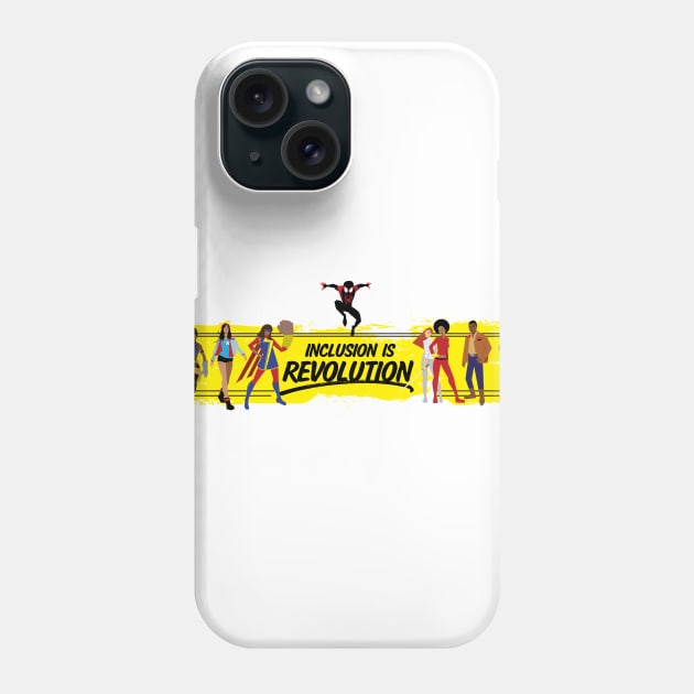 (Yellow Band) Inclusion Is Revolution Phone Case by ForAllNerds