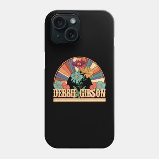 Debbie Flowers Name Gibson Personalized Gifts Retro Style Phone Case