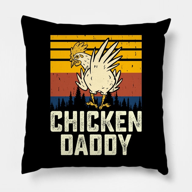 Chicken Daddy T Shirt For Men T-Shirt Pillow by Xamgi