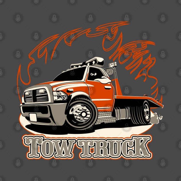 Cartoon tow truck by Mechanik