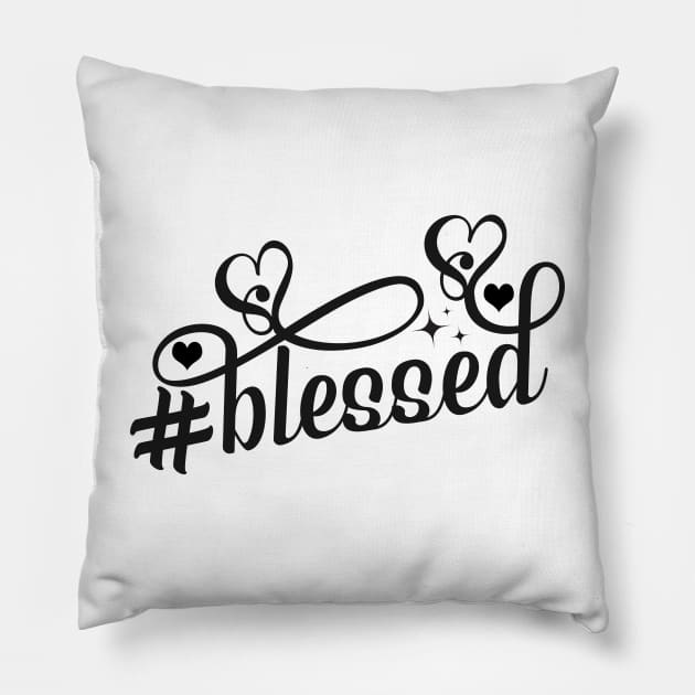 Blessed Inspirational Faith Pillow by TsunamiMommy