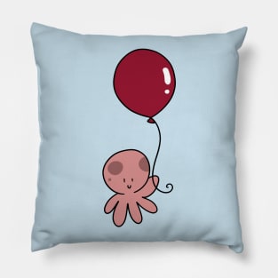 Red Balloon Octopus Pillow