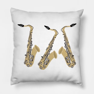 The Three Tenors Sax Pillow