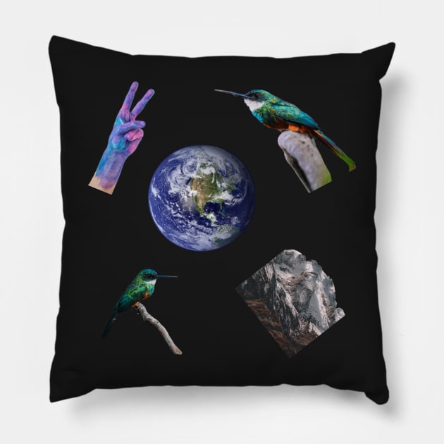 Save the planet Sticker Pack! Pillow by chessmate