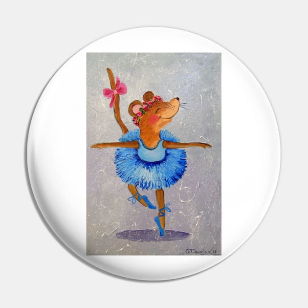 Mouse in the dance Pin by OLHADARCHUKART