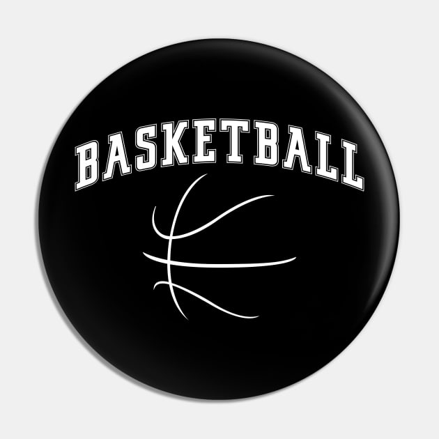 Basketball White Pin by Bullenbeisser.clothes