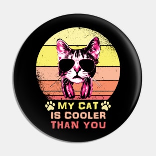 Mt Cat Is Cooler Than You Color Pin