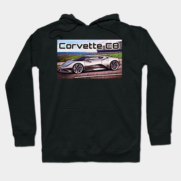Men S Clothing Hoodies Sweatshirts Corvette Sting Ray Car Zip