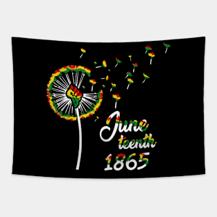 Juneteenth Dandelion Flower Tapestry