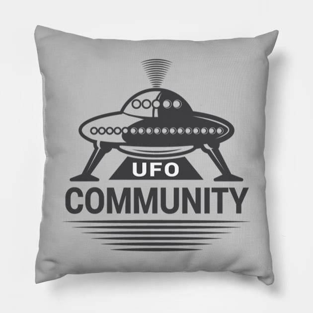 ufo community Pillow by devionstd