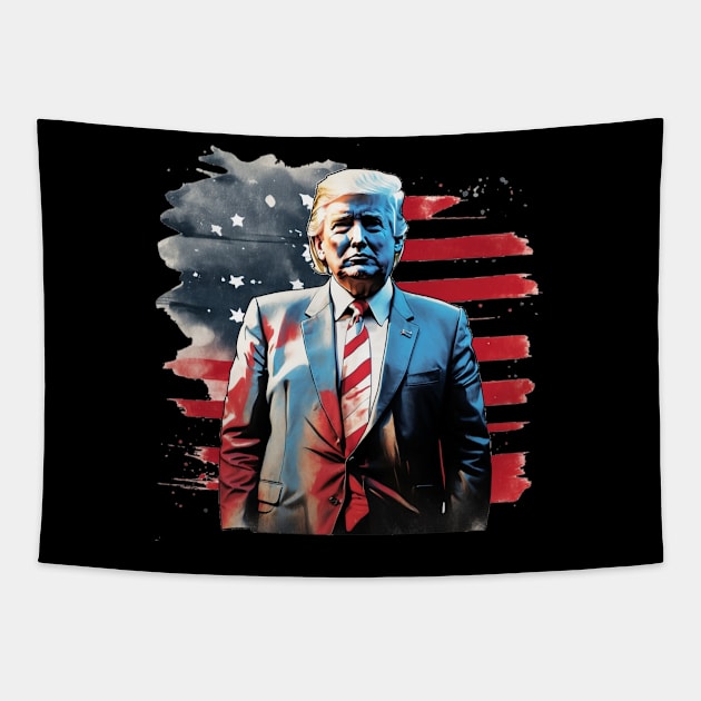 Donald trump president 2024 keep America great Tapestry by sukhendu.12