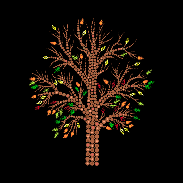 Dot Art Tree by Jane Izzy Designs