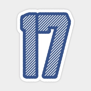 Iconic Number 17 Magnet
