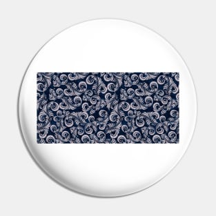 Floral Glitter Pattern Pin