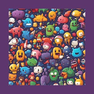 Cartoon Game Characters T-Shirt