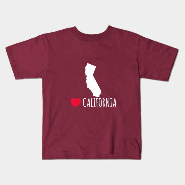 I Love Heart California Kids T-Shirt