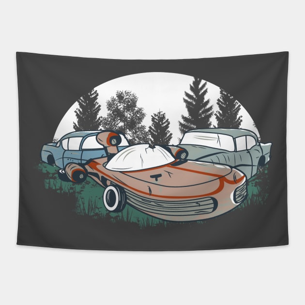 Junkyard classic Tapestry by Piercek25