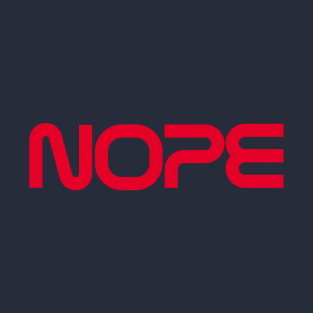 Nope Nasa Logo Red T-Shirt